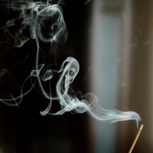 white smoke on white background